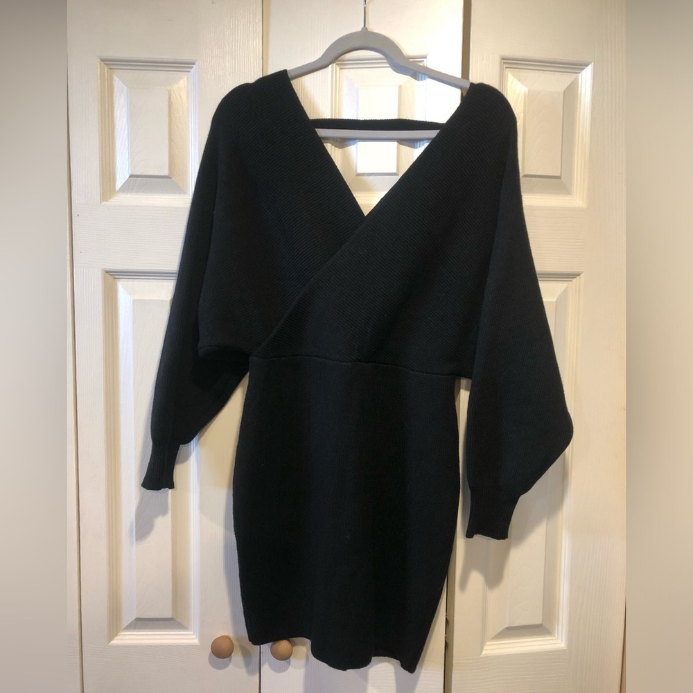 Off the shoulder sweater dress